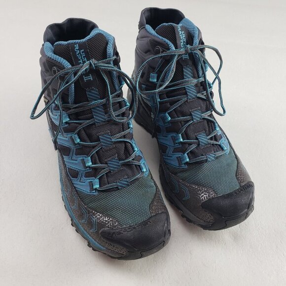 La Sportiva Ultra Raptor II Mid Hiking Boot Womens 8 Gray Goretex **RUNS SMALL** - Picture 1 of 13